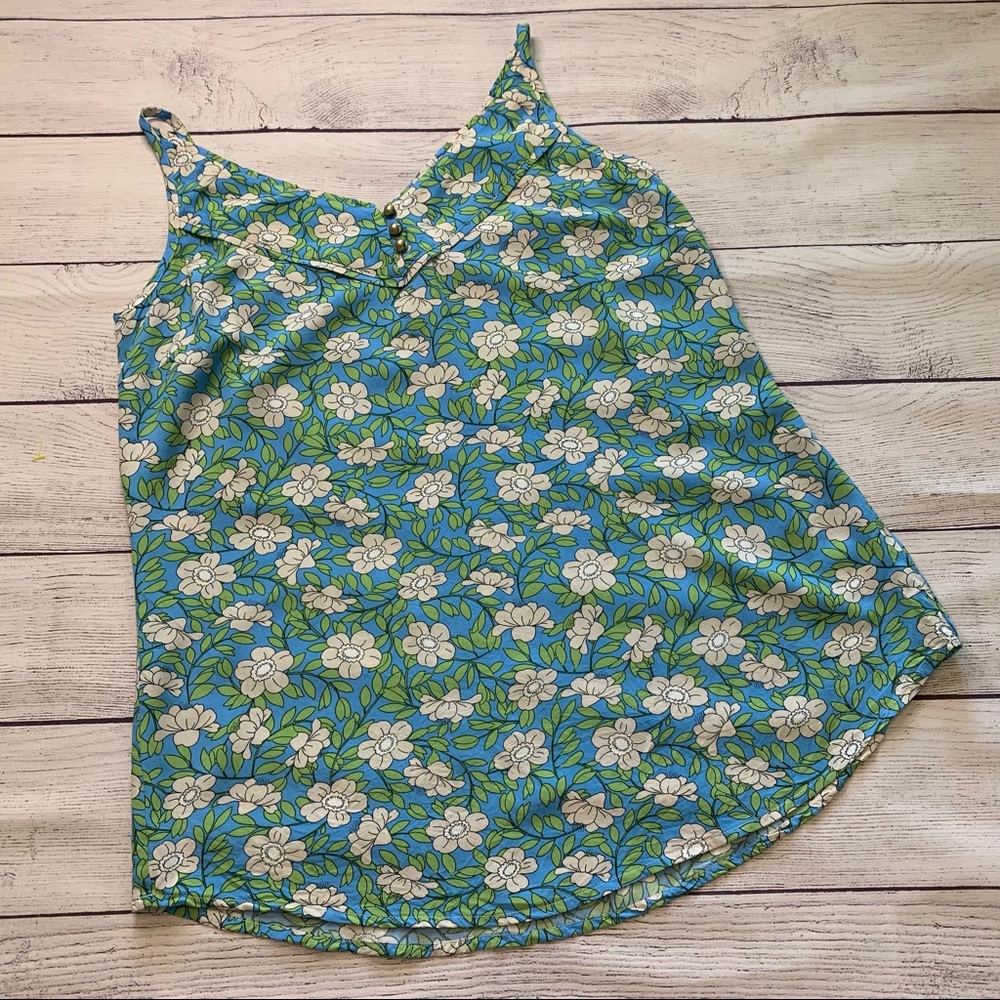 cabi Floral Tank Size Small